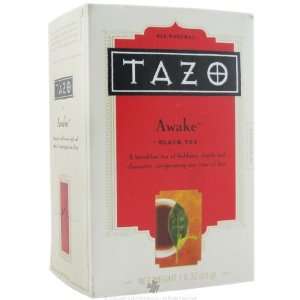 Tazo Awake Black Tea, 20 Bags per Box (Pack of 6 Boxes)  