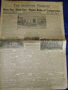   Tribune 1949 Centennial Edition Ohio 4818 Transportation Newspaper OH