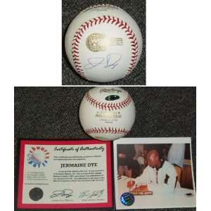 Jermaine Dye Signed 2005 World Series Baseball  Sports 