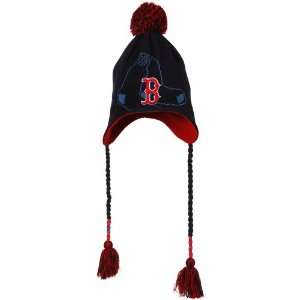   Boston Red Sox Navy Blue Tassel Fade Knit Beanie