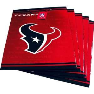 Pro Specialties Houston Texans Team Logo Large Size Gift Bag (5 Pack 