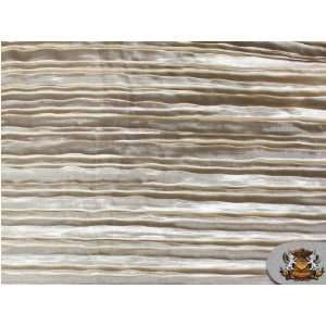  Satin Italian Crushed Khaki 115 Wide / Sold By the Yard 