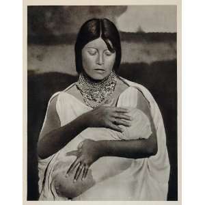 1931 Chiriguano Mother Child Gran Chaco Argentina NICE   Original 