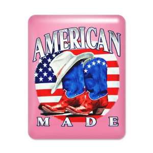  iPad Case Hot Pink American Made Country Cowboy Boots and 