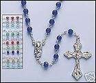 vatican blue sapphire moonstone rosary beads  