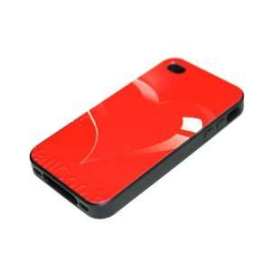 Color Painting Case for iPhone 4S, iPhone 4 with Bright Color   Heart 