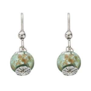   Silver Fancy Murano Glass Drop Earrings David Ashley Jewelry