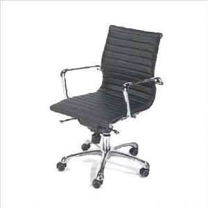   Nico Low Back Leatherette Office Chair in White