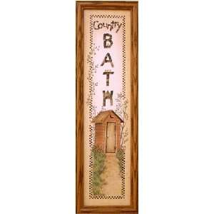  Framed Country Bath Outhouse Room Print Picture Sign