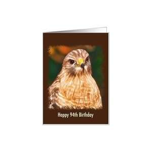  Birthday, 94th, Red shouldered Hawk Card Toys & Games