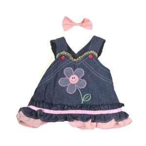  Summer Denim Dress w/Bow Teddy Bear Clothes Outfit Fit 14 