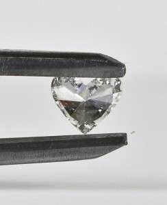 25ct Heart Loose Diamond H color, VS2 clarity 4.40 x 5.15 x 1.95mm 