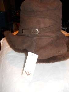 UGG Classic Ultra Bucket Shearling Sheepskin Hat O/S Chocolate  