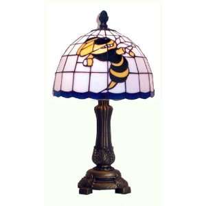   Tech Yellowjackets Leaded Stained Glass Accent Lamp