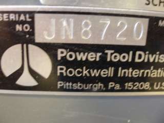Rockwell 10 Unisaw Table Saw Biesemeyer fence system Model 34 466 