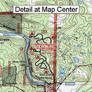 USGS Topographic Quadrangle Map   Rhodes Mountain, Missouri (Folded 