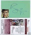 DAVID BOWIE SIGNED AUTOGRAPHED INDEX CARD JSA COA SPENCE 1981 GRAPH
