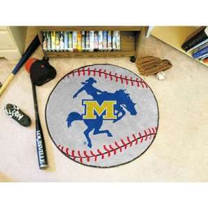  McNeese State Cowboys NCAA Baseball Round Floor Mat (29 