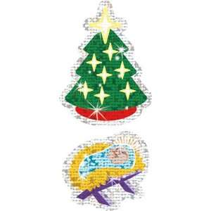  Christmas Symbols Sparkle Stickers