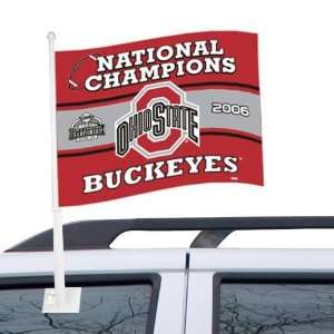  Ohio State Buckeyes 2006 BCS National Champions Car Flag 