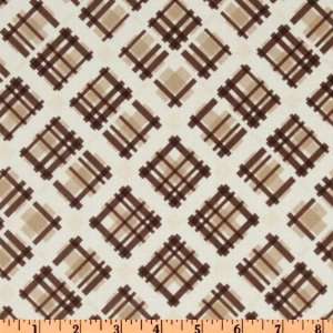   Be A Cowboy 2 Plaid Brown Fabric By The Yard Arts, Crafts & Sewing