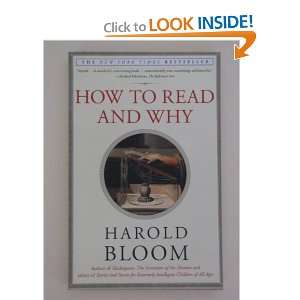  How To Read And Why Harold Bloom Books