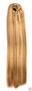 28 Clip on Hair Extension. Straight & Long. 16 Colors  