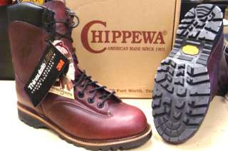 Mens Chippewa Brand Leather Insulated Work Boots #29800  