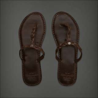   Fitch Hollister Leather Flip Flop Eur 42 UK 8 Sandal  