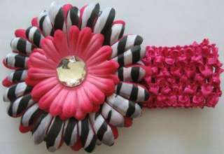 bulk Baby Crochet Headband With Daisy Flower 20pcs  