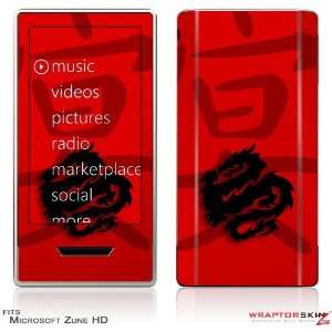  Zune HD Skin   Oriental Dragon Black on Red by 