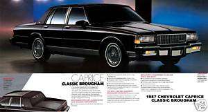 1987 CHEVROLET CAPRICE ~ CLASSIC BROUGHAM (BLACK)  