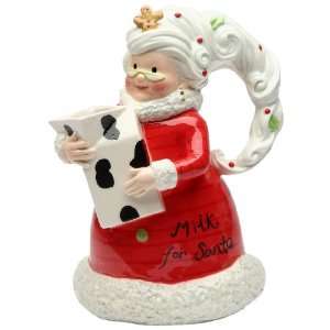   Claus Pitcher, 9 1/8 Inch, Inscription Milk for Santa Kitchen