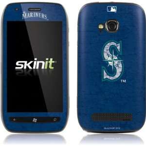  Seattle Mariners   Solid Distressed Vinyl Skin for Nokia Lumia 710