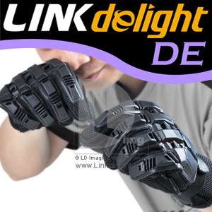 Black Full Finger Super Grip Armor Paintball Swat Soft Airsoft Gloves 