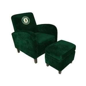  MLB Oakland As Den Chair with Ottoman   Imperial 