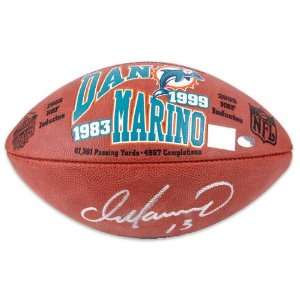 Dan Marino Autographed Football   Hall of Fame Pro Football 