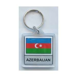  Azerbaijan   Country Lucite Key Ring Patio, Lawn & Garden