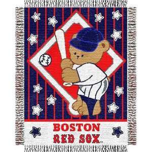 Boston Red Sox MLB Triple Woven Jacquard Throw (044 Series) (36x46 