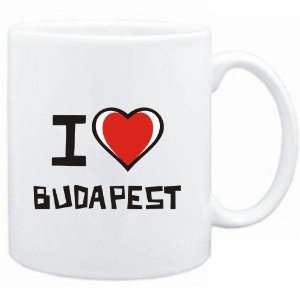 Mug White I love Budapest  Cities 