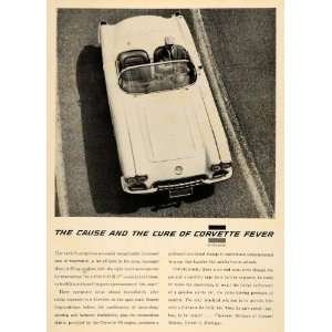  1959 Ad Vintage V8 Chevrolet Corvette General Motors 