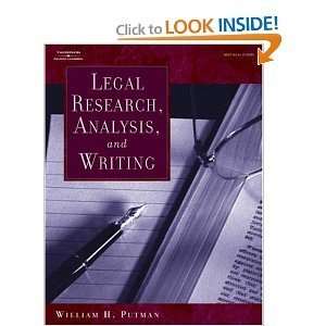 Legal Research, Analysis, and Writing (West Legal Studies) (Paperback 