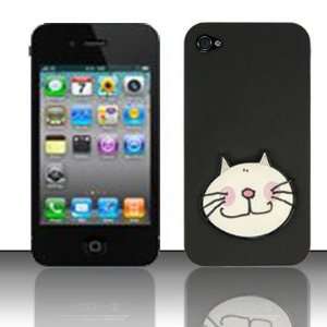   CARTOON CHARACTER  WHITE SMILY FACE CAT DESIGN for AT&T, Verizon, and