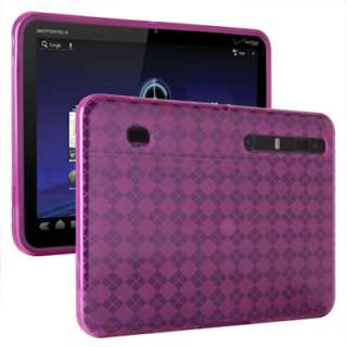 Pink TPU Soft Gel Skin Cover Case For Motorola Xoom Wifi 3G