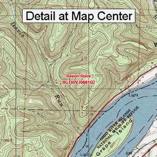  USGS Topographic Quadrangle Map   Raven Rock, West 