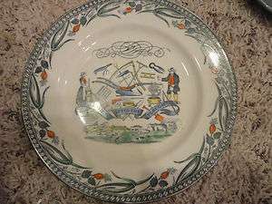 Farmers Arms English England Hand Painted Decorative Plate 