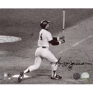  Autographed Jackson Picture   1977 World Series Game 6 HR 