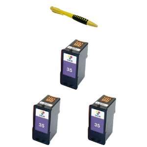  Three Color Compatible Ink Cartridges Lexmark 35 (18C0035 