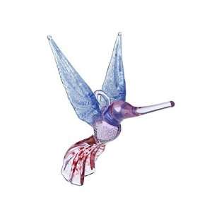  Handblown Glass Hummingbird Ornament