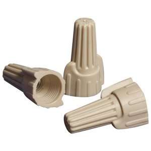  NSI Industries WWC T C Winged Wire Connector, 100 pk   Tan 